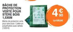 Chretien Matériaux Bâche de protection verte pour stère bois offre