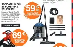 Chretien Matériaux SCHEPPACH Aspirateur eau et poussière offre