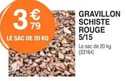 Chretien Matériaux Gravillon schiste rouge 5/15 offre