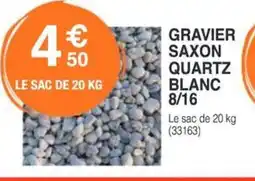 Chretien Matériaux Gravier saxon quartz blanc offre