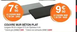 Chretien Matériaux Couvre mur béton plat offre