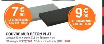 Chretien Matériaux Couvre mur béton plat offre