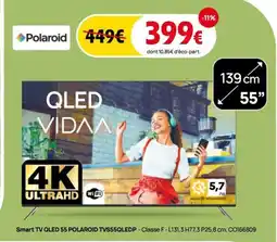 Darty POLAROID Smart TV QLED 55 TVS55QLEDP offre