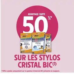 Intermarché Hyper BIC Sur les stylos cristal offre