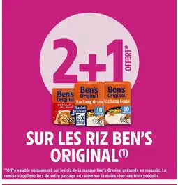 Intermarché Hyper Sur les riz ben's original offre