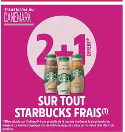 Intermarché Hyper Sur tout starbucks frais offre