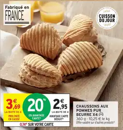 Intermarché Hyper Chaussons aux pommes pur beurre x4 offre