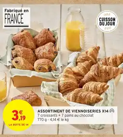 Intermarché Hyper Assortiment de viennoiseries x14 offre