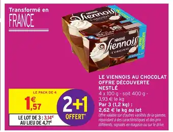 Intermarché Hyper Le viennois au chocolat offre découverte nestlé offre
