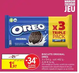 Intermarché Hyper OREO Biscuits original offre