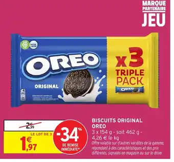Intermarché Hyper OREO Biscuits original offre