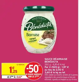 Intermarché Hyper BÉNÉDICTA Sauce béarnaise offre