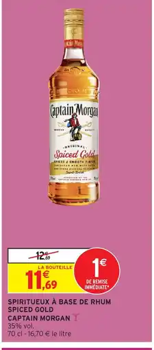 Intermarché Hyper CAPTAIN MORGAN Spiritueux à base de rhum spiced gold offre