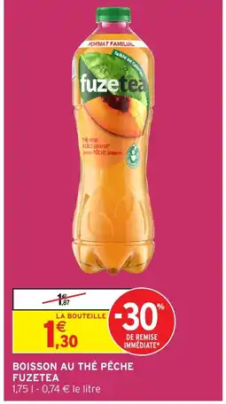 Intermarché Hyper FUZETEA Boisson au thé pêche offre