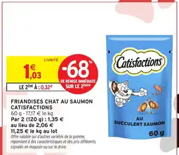 Intermarché Hyper CATISFACTIONS Friandises chat au saumon offre