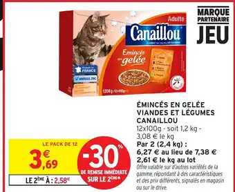 Intermarché Hyper CANAILLOU Émincés en gelée viandes et légumes offre