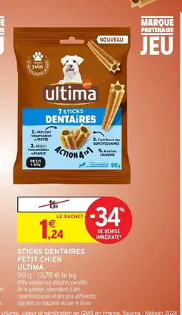 Intermarché Hyper ULTIMA Sticks dentaires petit chien offre