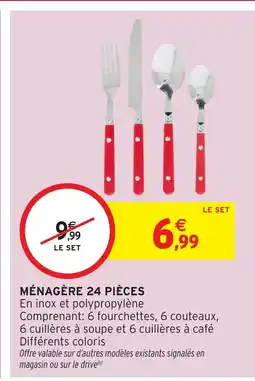 Intermarché Hyper Ménagère 24 pièces offre