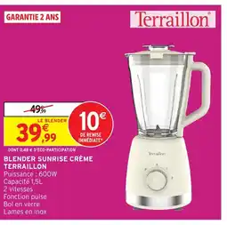 Intermarché Hyper TERRAILLON Blender sunrise crème offre