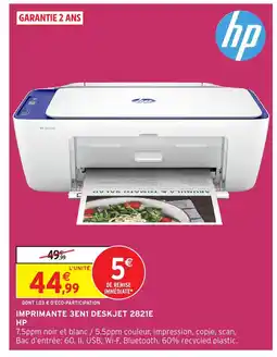 Intermarché Hyper HP Imprimante 3en1 deskjet 2821e offre