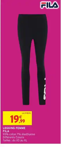 Intermarché Hyper FILA Legging femme offre