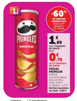 U Express PRINGLES Tuiles offre