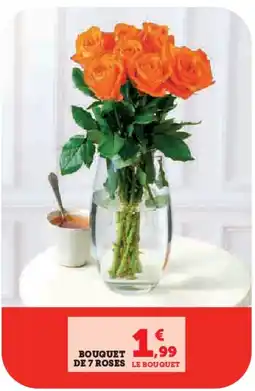 U Express Bouquet de 7 roses offre