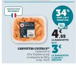 U Express Crevettes cuites u offre