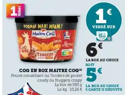 U Express MAITRE COQ Coq en box offre