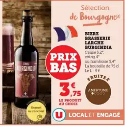 U Express LARCHE BURGINDIA Biere brasserie offre