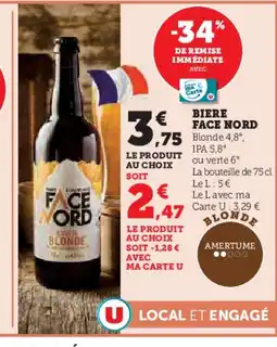 U Express FACE NORD Biere offre