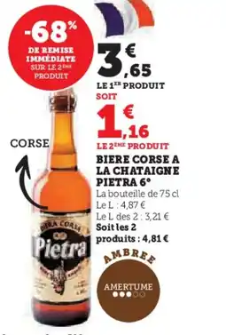 U Express PIETRA 6° Biere corse a la chataigne offre