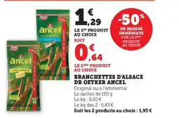 U Express ANCEL Branchettes d'alsace dr oetker offre