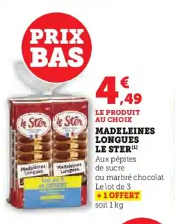 U Express LE STER Madeleines longues offre