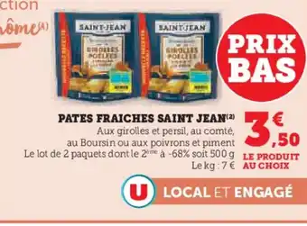 U Express SAINT JEAN Pates fraiches offre