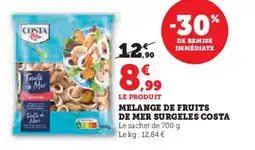 U Express COSTA Melange de fruits de mer surgeles offre