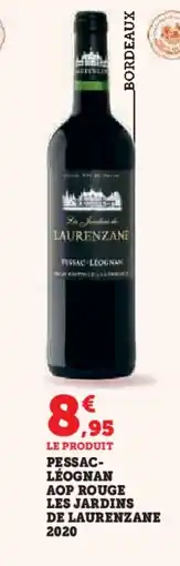 Hyper U Pessac- léognan aop rouge les jardins de laurenzane 2020 offre