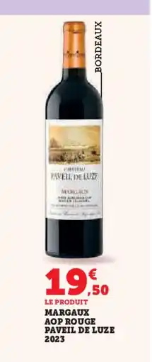 Hyper U Margaux aop rouge paveil de luze 2023 offre