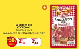 Coccimarket COCHONOU Saucisson sec offre