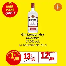 Coccimarket GIBSON'S Gin London dry offre