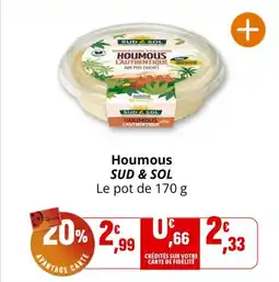 Coccimarket SUD SOL Houmous offre