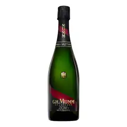 E.Leclerc Champagne Mumm - Brut, 2016 - 75 cl - étiquette abîmée offre