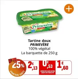Coccimarket PRIMEVÈRE Tartine doux offre