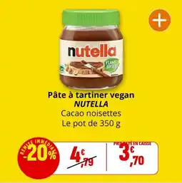 Coccimarket NUTELLA Pâte à tartiner vegan offre