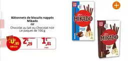 Coccimarket LU Mikado Bâtonnets de biscuits nappés offre