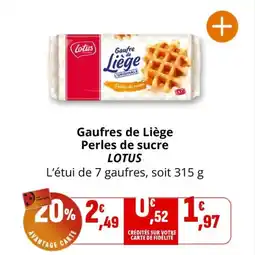 Coccimarket LOTUS Gaufres de Liège Perles de sucre offre