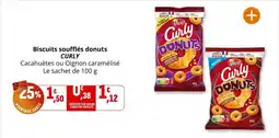 Coccimarket CURLY Biscuits soufflés donuts offre