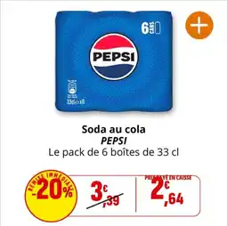 Coccimarket PEPSI Soda au cola offre