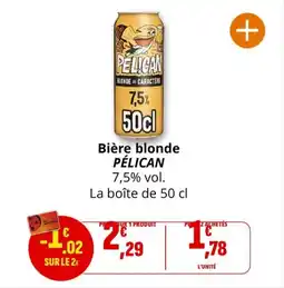 Coccimarket PÉLICAN Bière blonde offre