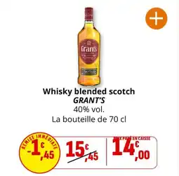 Coccimarket GRANT'S Whisky blended scotch offre